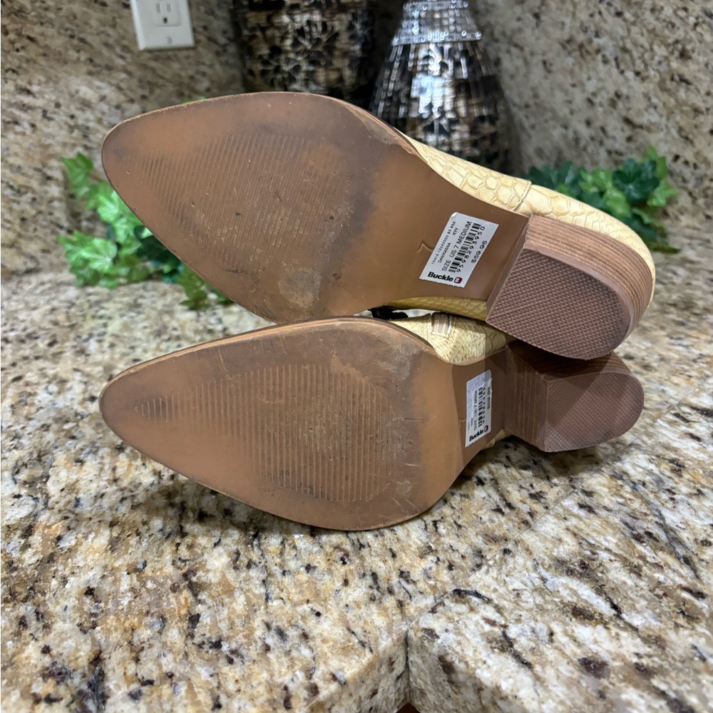 Arider Girl Danika faux snake skin ankle boots • Size 7M - Picture 7 of 7